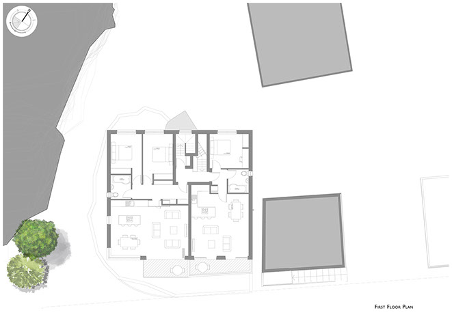 CGI, perspective, Innes architects, Woodside, architecture, architects, Cornwall 
