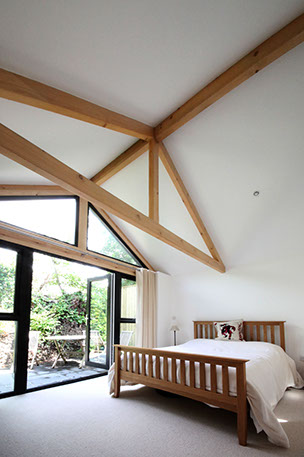 Skyber Barn, Cornwall, Interior, Bedroom Skyber Barn, Cornwall, Interior, Bedroom