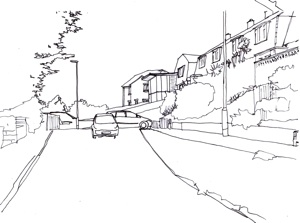 Wadebridge, Cornwall, Responsive Home site before development