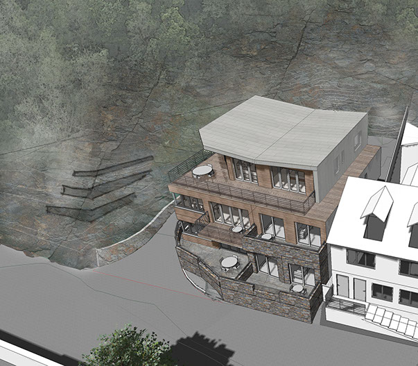 CGI, perspective, Innes architects, Woodside, architecture, architects, Cornwall 